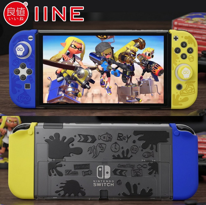 닌텐도 스위치 OLED 케이스 스플래툰 테마 풀 커버 이이네, 1개