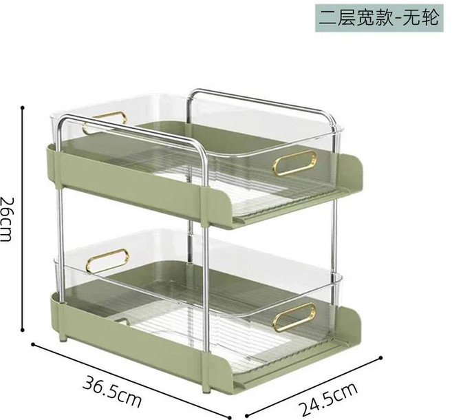 트롤리카트럭셔리 정리함 카트 사무실 거치대 책상 아래 모바일 책장 주방 및 욕실 액세서리 투명 트롤리, 05 A4