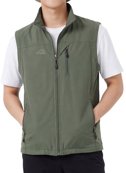 루크 남성 봄여름 아웃도어 조끼 남자 등산 낚시 작업 운동 상의 작업복 작업용 바다 쪽끼 루어 수납 여름용 가을용