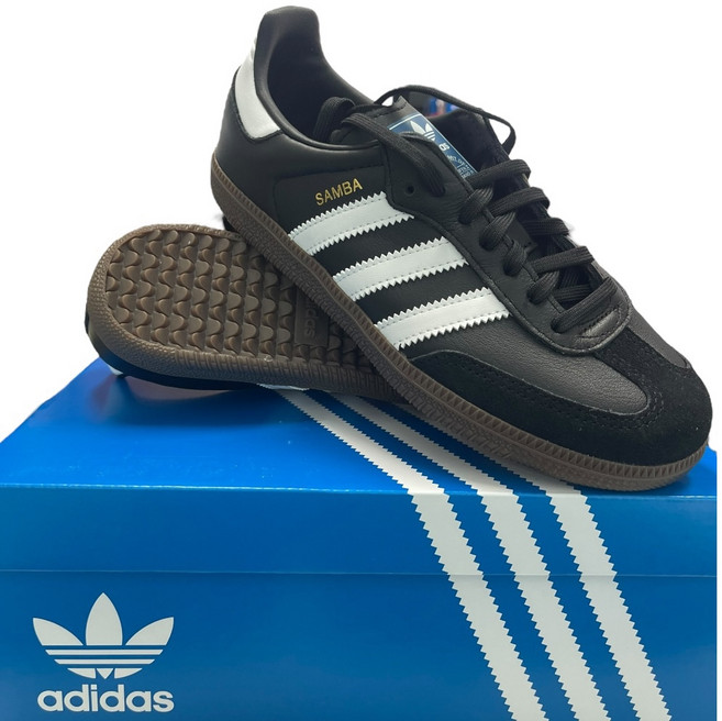 [국내매장판 오늘출발] 아디다스 삼바 OG C 키즈 운동화 스니커즈 (SIZE 200~210) IE336