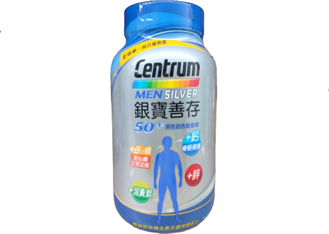 Centrum 銀寶善存 50+男性綜合維他命, 290份, 2罐
