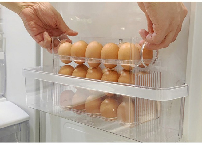 국산 자동오픈 냉장고 정리용 30구 계란 보관 트레이 계란함 이지엔프레쉬 / 국내 생산, 1개