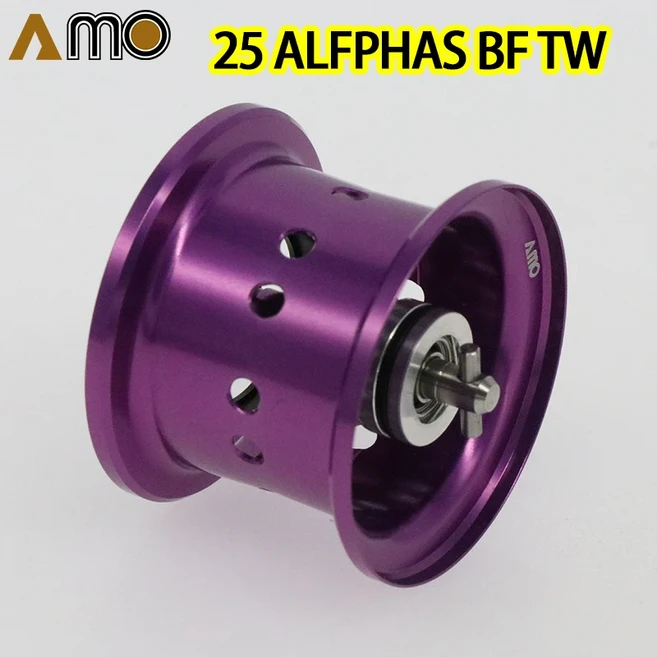 AMO 경량 낚시 스풀 짧은 샤프트 및 고강도 베어링 DIY 24 메타늄 DC
