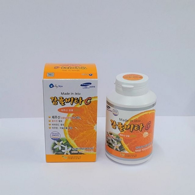 제주비타C 80정(144g) 감귤 백년초 비타민 제주웰빙, 1개, 144g