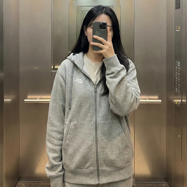 [당일발송] 나이키 기모 후드 집업 플리스 남녀공용 후디 스포네틱 양말