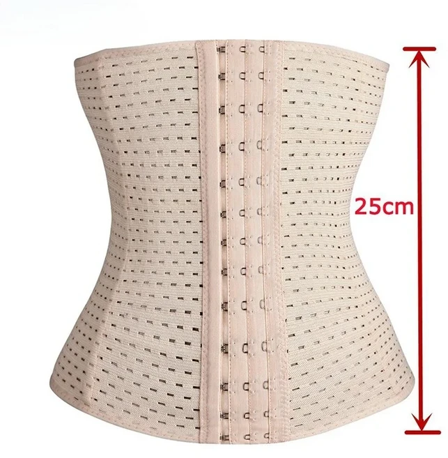 여성용 파하스 웨이스트 트레이너 산후 지원 복부 조절 슬리밍 쉐이프웨어 플랫 벨리 거들 바디 랩 코르셋, 02 베이지, 01 L