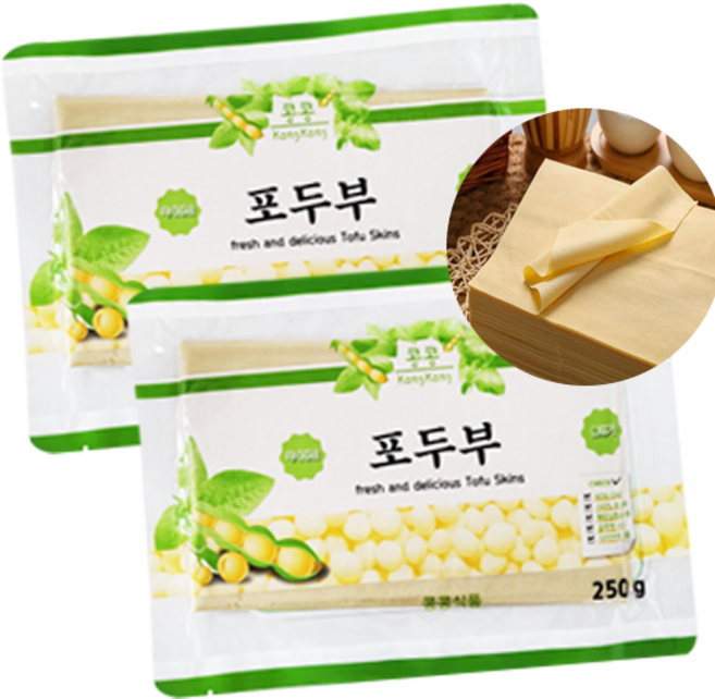 홍홍 중국식품 국내생산 진공 건두부 포두부 250g, 2개