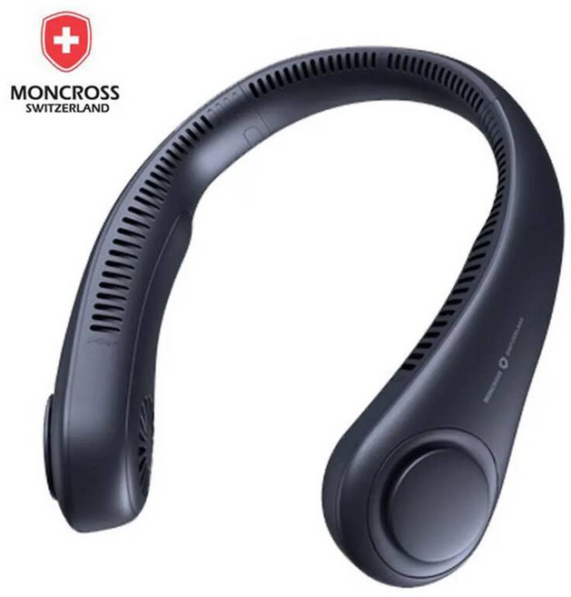 넥 밴드 목걸이 선풍기 몽크로스 신형 2세대 대용량 360도 넥밴드선풍기 목풍기 넥풍기 휴대용 미니, 네이비 IK-MC03