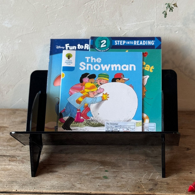 귀여운 미니 책꽂이 플스 CD 정리함, 블랙