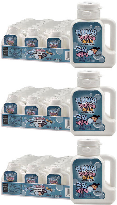 에이스엠앤티 루와버블껌 소다향, 500g, 3개