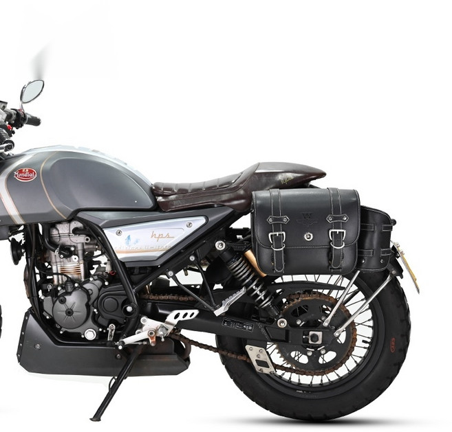 OD 몬디알 호환 힙스터125 튜닝 퀼릴리스 새들백 사이드백 가방 브라켓포함, 죄측 싱글백 약 11리터