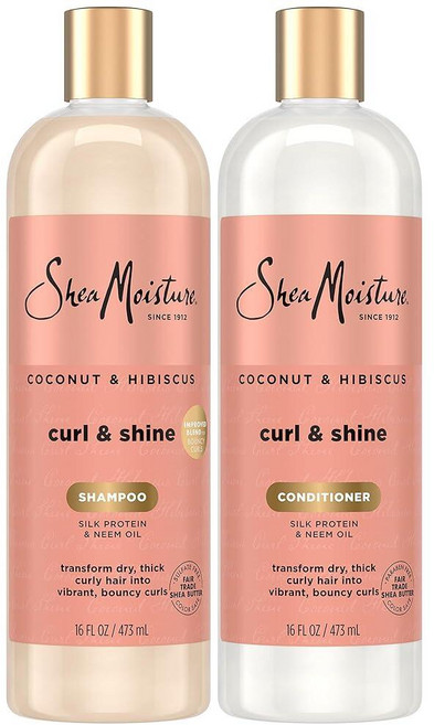 시어모이스처 코코넛 & 히비스커스 컬 앤 샤인 473mL 샴푸 컨디셔너 세트, 시어모이스처 코코넛 & 히비스커스 컬 앤 샤인 473m