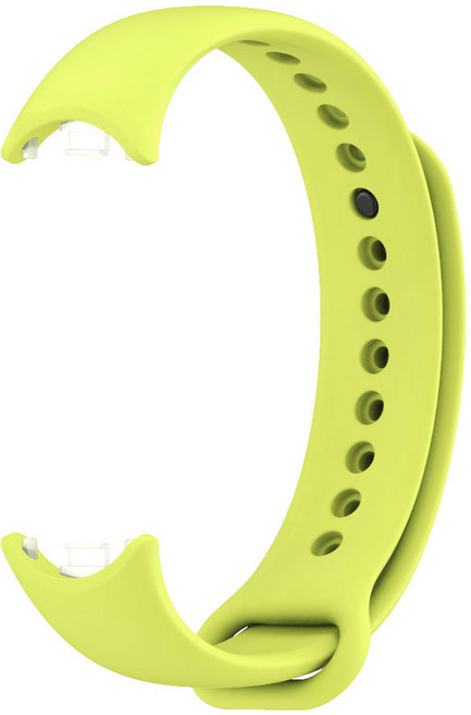 샤오미 미밴드10 미밴드9 미밴드8 컬러 스트랩 실리콘 TPU 17가지 색상 샤오미 스마트밴드 10 9 8 호환 시계줄, 라임, 1개