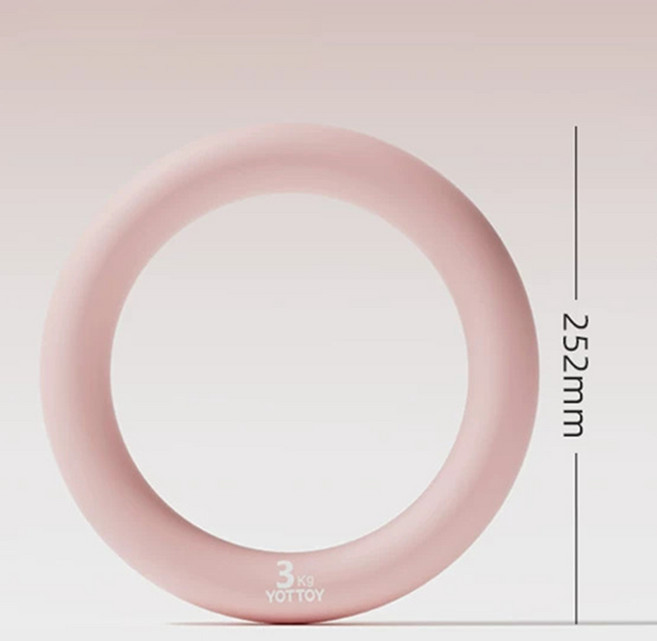링 덤벨 원형 아령 홈트 2kg/3kg/4kg, 1개, 3kg