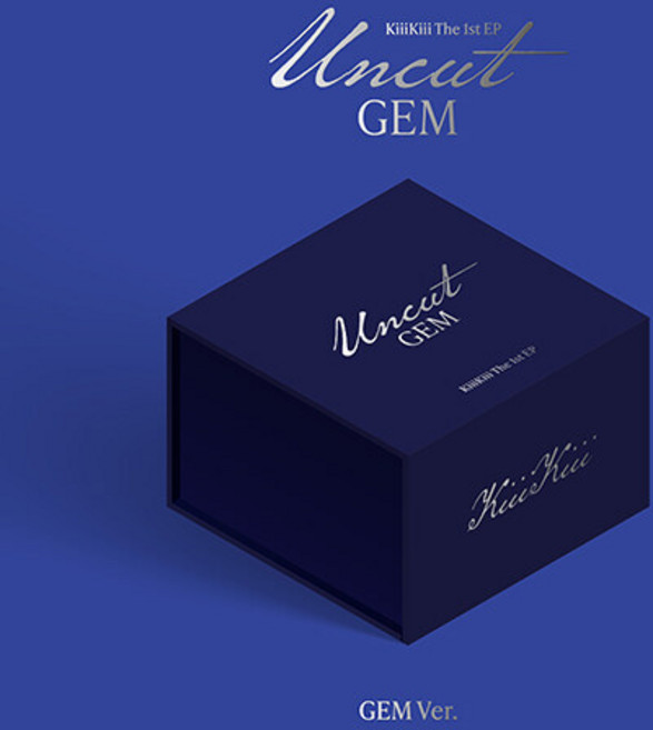 [특전 GLASSES CLOTH] [한정반] [GEM ver.] KiiiKiii 키키 미니 1집 UNCUT GEM / 아웃박스+포토북+CD+아코디언가사지+포토카드+유닛포토카드