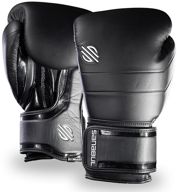 사나불 랩 시리즈 복싱글러브, 1세트, 블랙/화이트