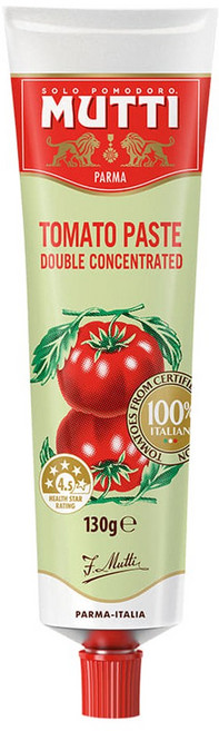 무띠 토마토페이스트 더블 농축 튜브 이탈리아산 파스타 라구소스 스파게티소스 피자소스 업소용 요리재료, 24개, 130g