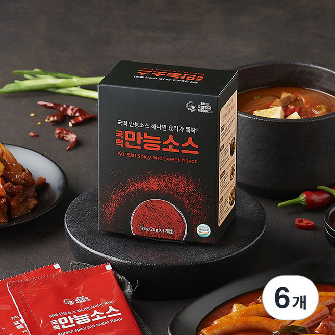 추억의국민학교떡볶이 만능소스, 6박스, 175g