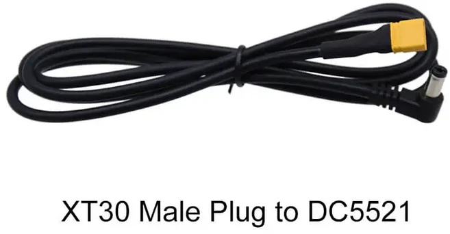 1.2M FPV 고글 전원 케이블 XT60 또는 남성용 - DC5521 플러그 와이어 DJI Skyzone FatShark, 01 XT30 Male to DC5521