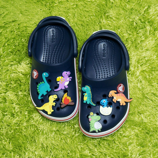 8P 공룡 쥬라기 신발 파츠 참 세트