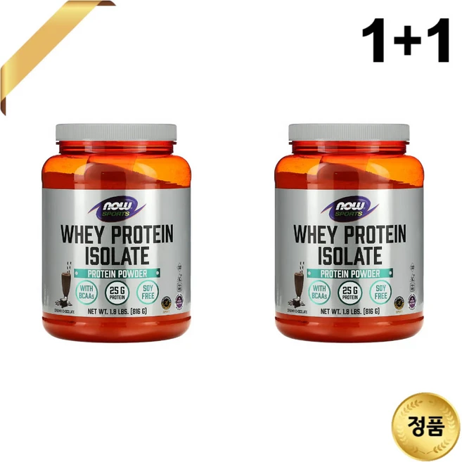 1+1 나우푸드 스포츠 분리 유청 단백질 25g 분말 816g 초콜릿 칼슘 칼륨 아미노산 - 쿠팡