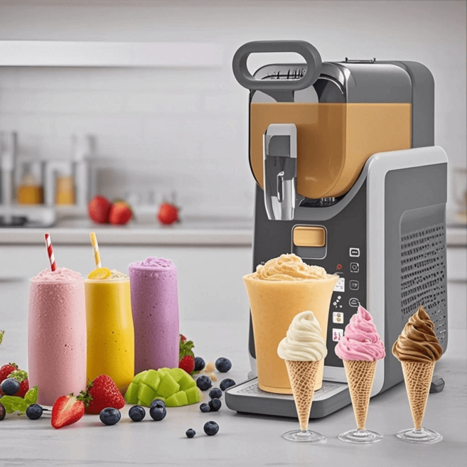 미니슬러시기계 가정용 슬러시 메이커 1구 아이스크림 슬러쉬머신, 그레이