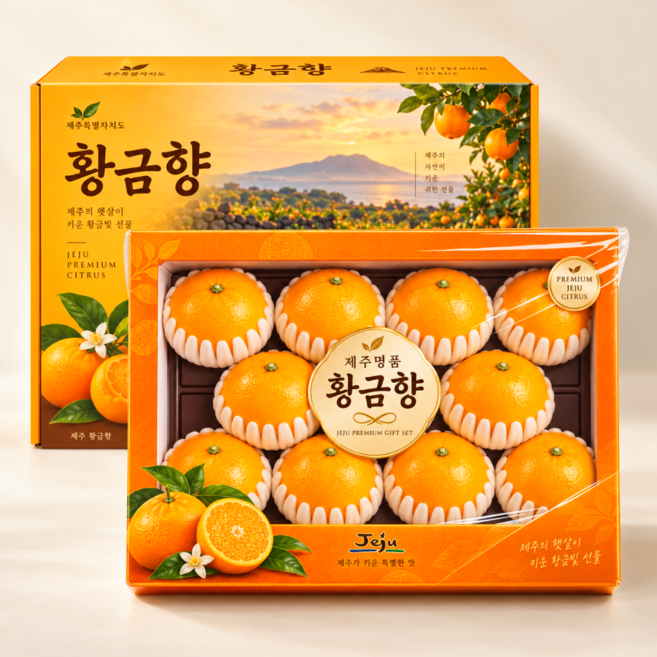 4위 - [백화점납품] 최대18brix 프리미엄 고급 황금향 선물세트, 1박스, 선물세트 3kg (로얄과)