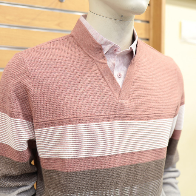 [INDIAN] 한기장 이중에리 니트티 MIT BP5SC421