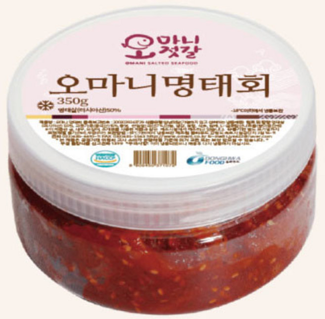 동화푸드 오마니 명태회 350g 반찬 젓갈 명태 속초 명장