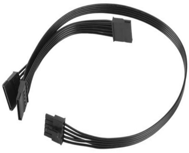 COOLER MASTER 모듈러 케이블 GPU PCIE 8 핀 6 + 2 핀 CPU 4 + 4 핀 SATA MOLEX IDE 4 핀 ATX 24 핀 V550 V650 V750 V8, 3 SATA Straight, 1개