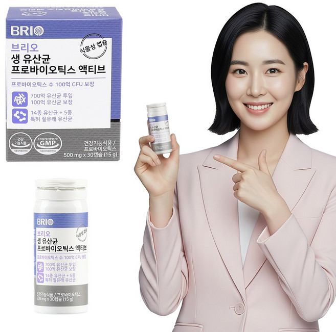 생 유산균 프로바이오틱스 / 700억 유산균 투입 / 여성 질 유래 유산균 캡슐 / 비피더스 락토바실러스 식물성 캡슐, 30정, 1개