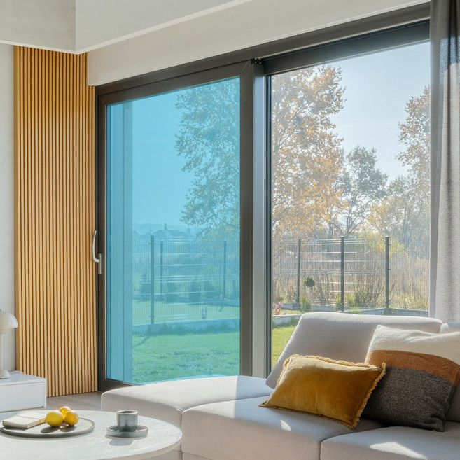 햇빛차단연구소 창문 자외선차단 필름 단열필름 베란다 유리창 아파트 사생활보호, 네추럴블루