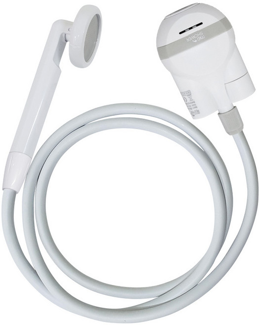 미오샤워 캠핑샤워기 캠핑용 야외 간이 이동식 무선 휴대용 샤워기 배터리탈착형, 탈착형(화이트) 본품1개, 화이트, 1개