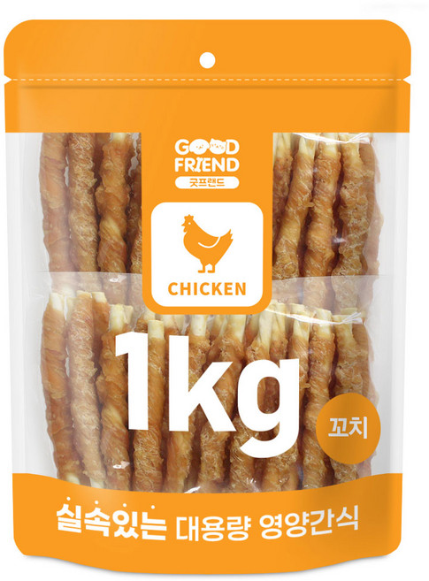 굿프랜드 대용량간식, 1개, 1kg, 치킨꼬치