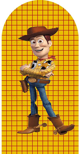 토이 배경 생일 파티 배경막 카우보이 우디 버즈 라이트이어 폴리에스터 배너 사진 촬영 소품, 1개, 2. 03 / E. 2x5.2ft(60x160cm)