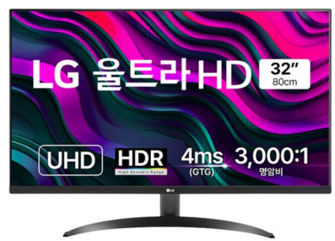 LG전자 4K UHD 모니터, 80cm, 32UR500K
