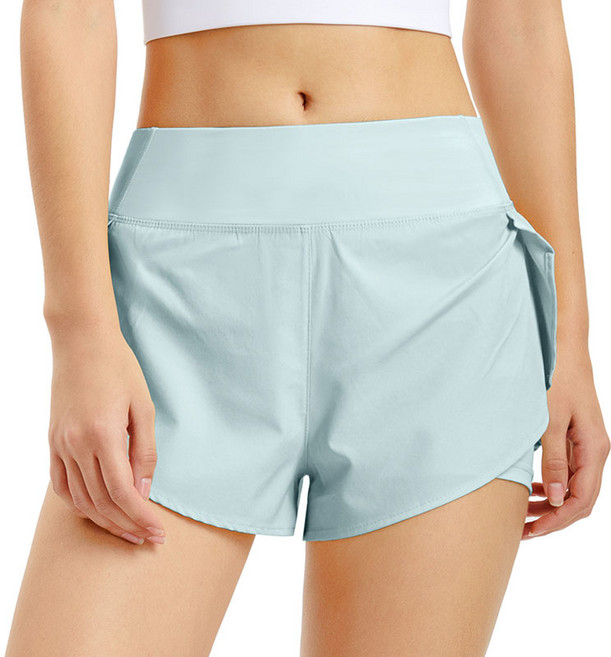 민트스쿨 여성 투인원 쇼츠 요가 러닝