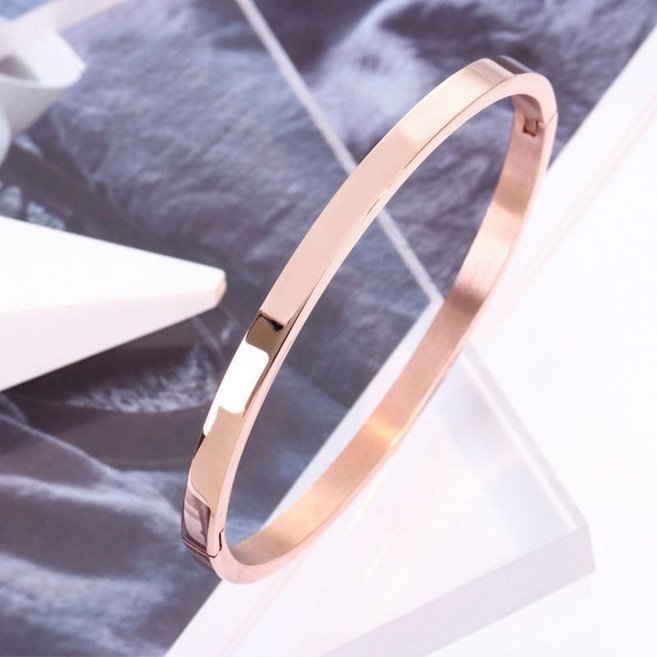 심플 링 원터치 써지컬 스틸 패션 커플 팔찌 캔디플래닛