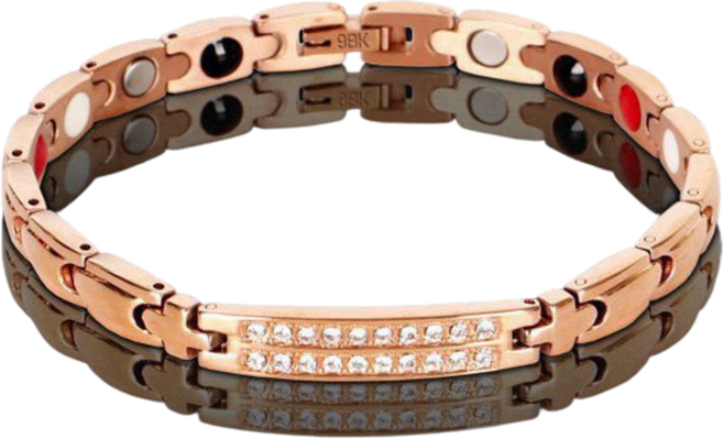 장바9니 게르마늄 팔찌 건강팔찌 커플 조절기세트상품-로즈골드, 1개