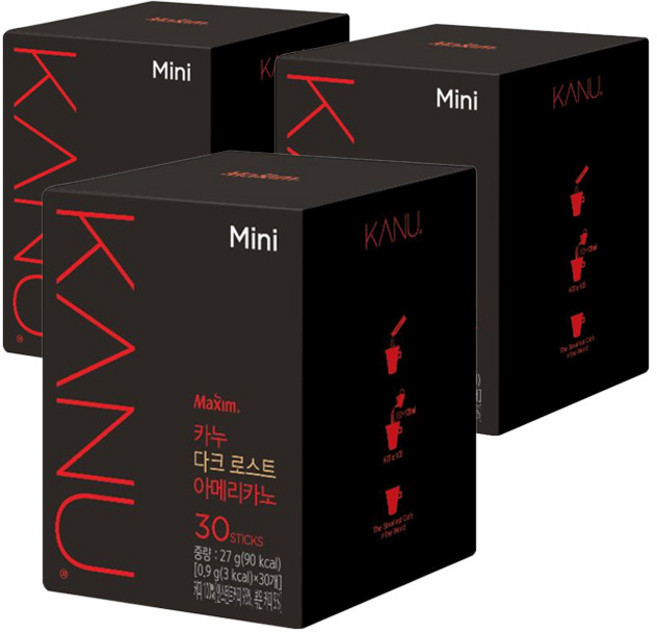 카누 다크 로스트 아메리카노, 900mg, 30개입, 3개