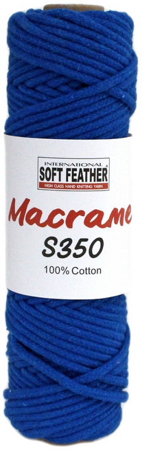 SOFT FEATHER Macrame S350 3mm編結棉線 100%純棉, 16, 1個