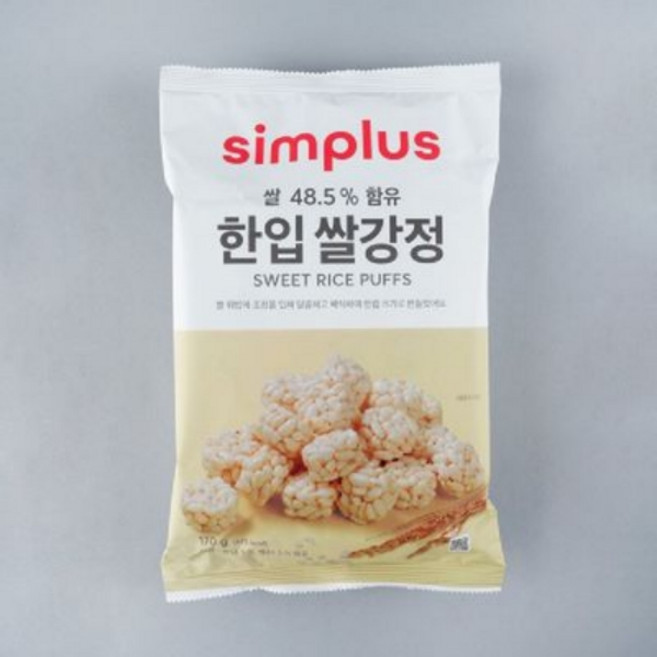 simplus 한입 쌀강정, 4개, 170g