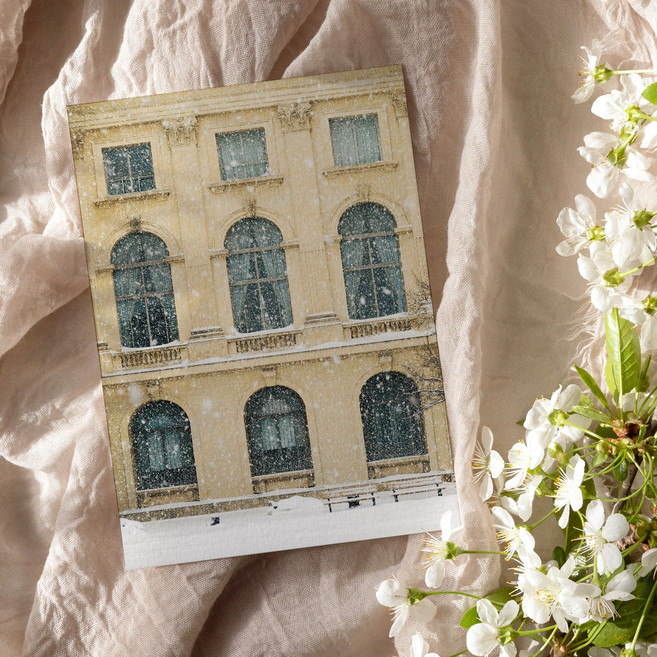 더 아트 컴퍼니 감성 빈티지 겨울 크리스마스 트리 포스터 65종 감성인테리어 방꾸미기 선물 액자 1-32번, 1. 눈 내리는 부쿠레슈티