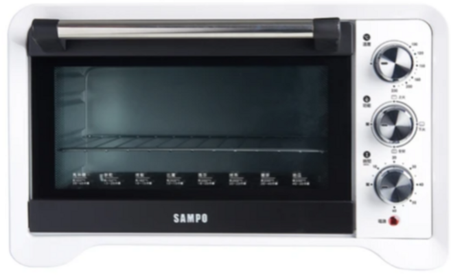 SAMPO 聲寶 20公升電烤箱 100-230度溫控 三段火力 60分鐘定時, 現貨KZ-XG20