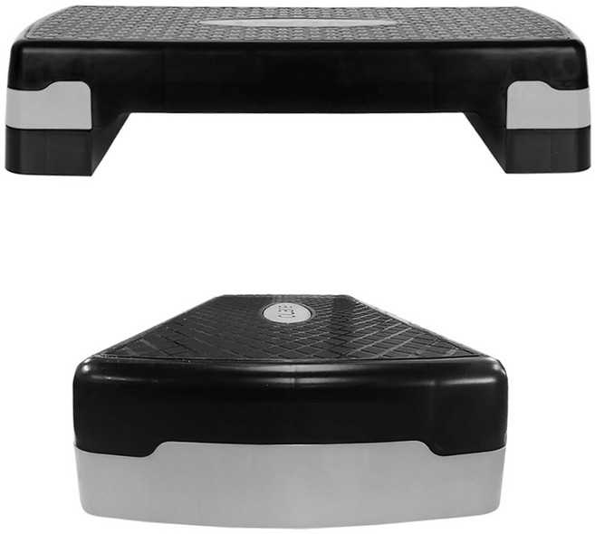원스텝 스텝박스 2단 3단 에어로빅 계단 오르기 다이어트 점프 스텝 박스, 그레이