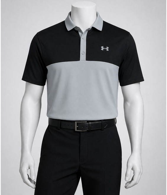 [언더아머_스포츠] 기능성 골프티셔츠 반팔 남성 퍼포먼스 3.0 컬러블록 폴로 TM1377375 UPF40 자외선 차단 4방향 스트레치 초경량 통기성 최상위 업그레이드 버전