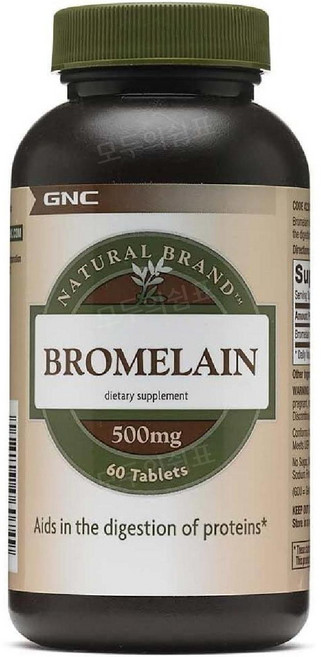 GNC 브로멜라인 500mg 60정 Bromelain, 1개