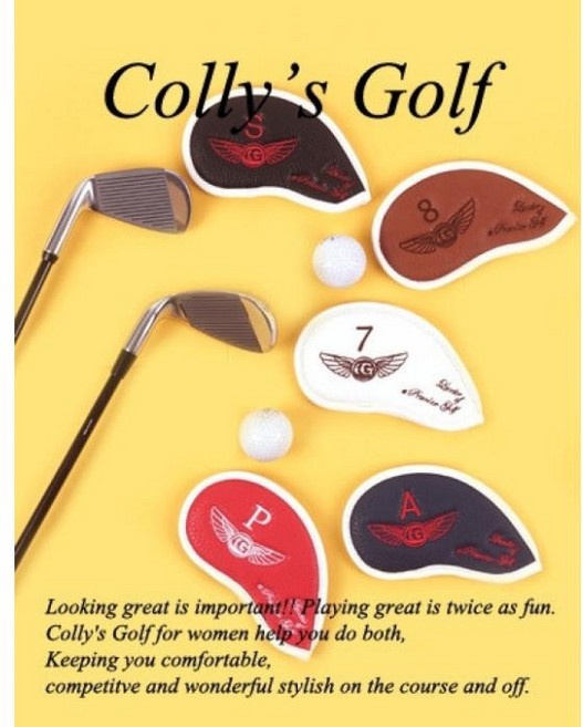 콜리스골프 레자 아이언커버세트/아이언 클럽커버, 네이비, 1개