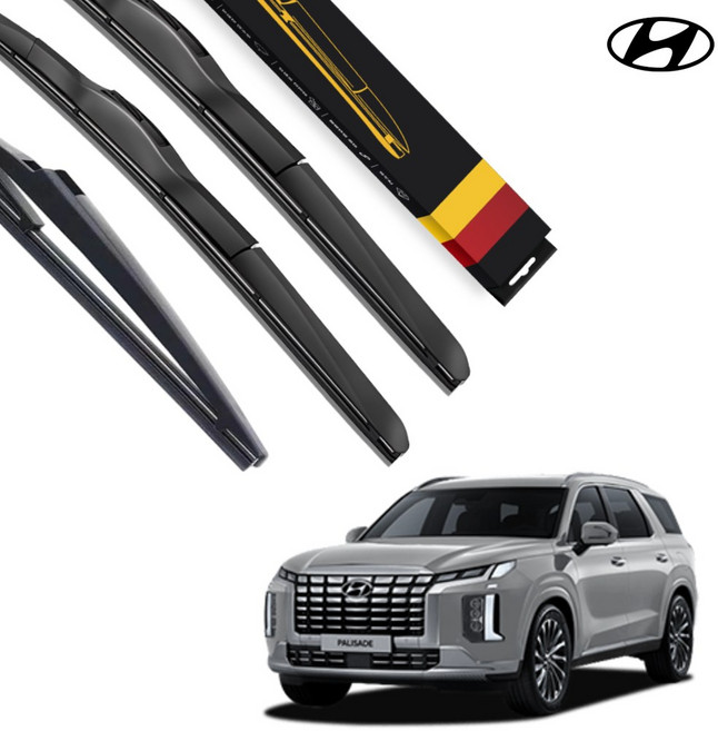 1+1+1 팰리세이드 더뉴 전차종 호환 순정형 전면 후면 후방 뒷유리 와이퍼 하이브리드 세트, SW-더뉴/팰리세이드(18-현재)650+500, SRB120(12in)팰리세이드-18.12-현재