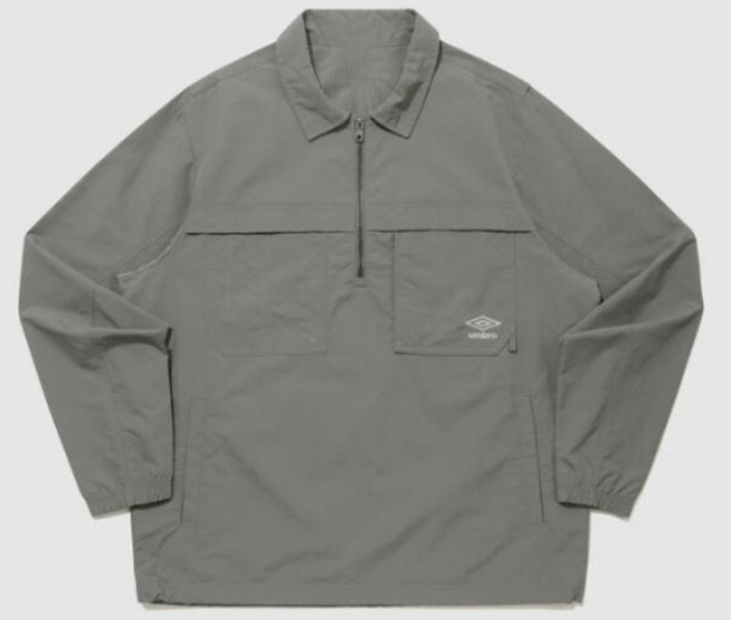 [엄브로] 긴팔티 PQA UQ121CWT11-DKA 웨이파인더 코듀라 포켓 카라 아노락 DEEP KHAKI